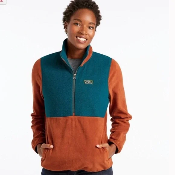 LL Bean Women’s Katahdin Fleece Jacket  Block color - Picture 6 of 7